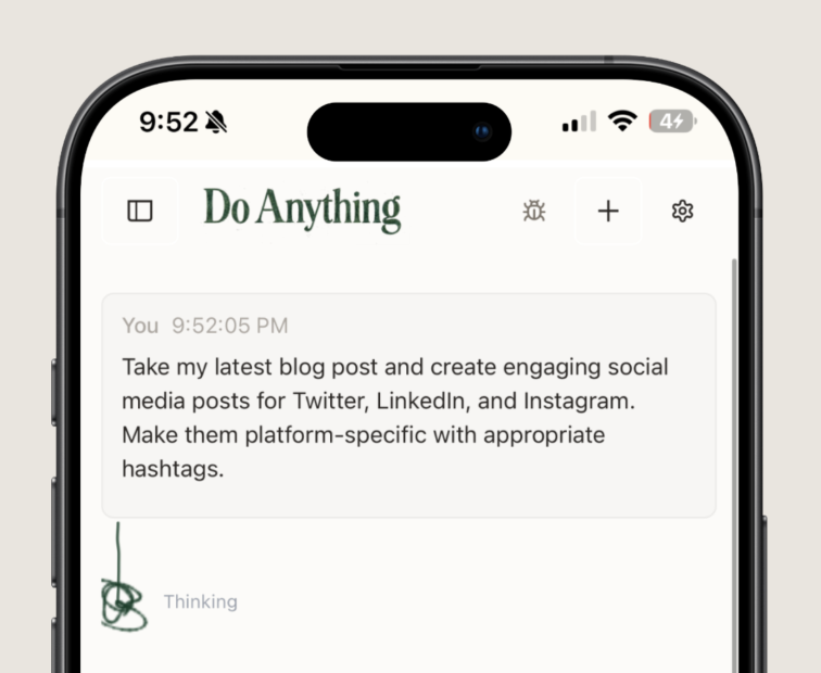 DoAnything iOS App